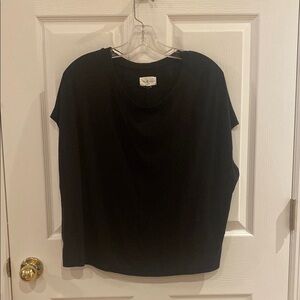 Lou & Grey Black Sleeveless Boxy T-Shirt